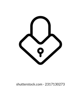 Key - vector icon, padlock icon simple design