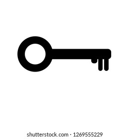 Key vector icon.  Secret illustration sign. Safety symbol or logo.
