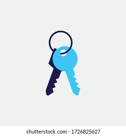 key vector icon security lock and unlock for door car icon