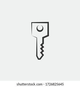 key vector icon security lock and unlock for door car icon