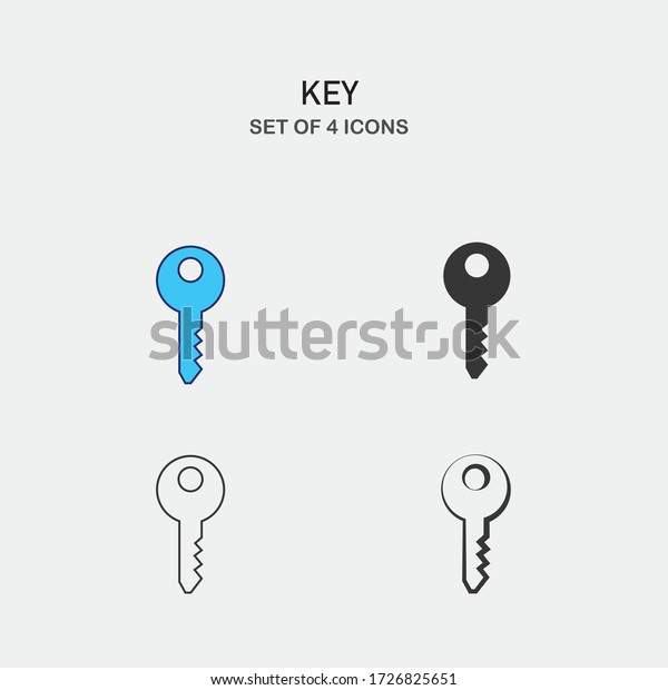 key vector icon security lock and unlock for door\
car icon