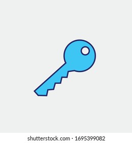 key vector icon security and success icon
