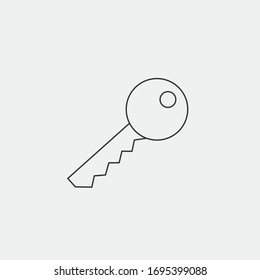 icono de clave vectorial seguridad y éxito
