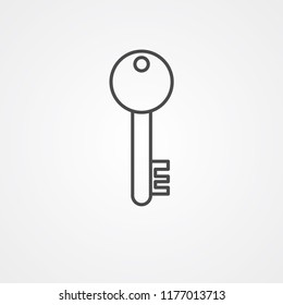 Key vector icon sign symbol