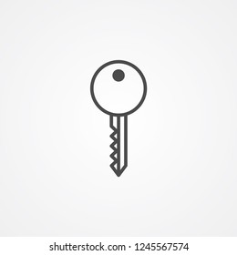 Key vector icon sign symbol