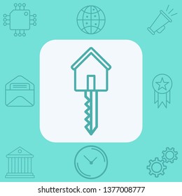 Key vector icon sign symbol