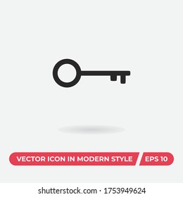 Key vector icon, simple sign for web site and mobile app.