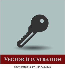 Key vector icon or symbol