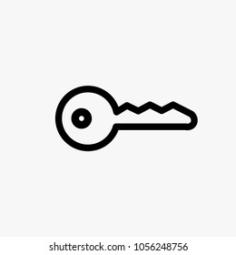 Key vector icon. Key symbol. Best modern flat pictogram illustration for web and mobile apps design
