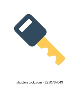 Diseño de símbolo de icono de vector clave