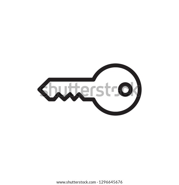 Key vector icon. Key symbol for your web site\
design, logo, app, UI -\
vector