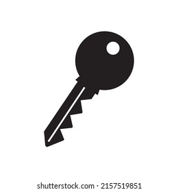 plantilla de icono de vector de clave en fondo blanco