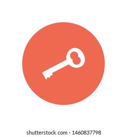 A key vector icon. Yhe sign of a key. The symbol of locking and a key.