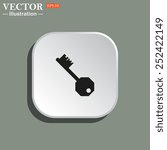 key, vector illustration, EPS 10