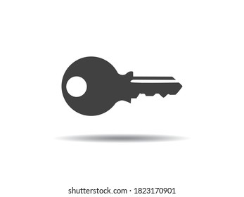Key vector illustration icon on white