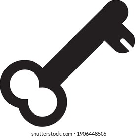 key Vector illustration isolated on a white background
