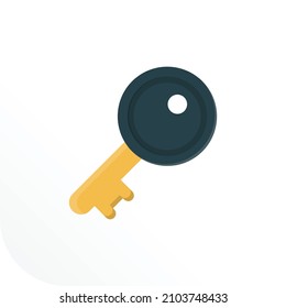 key Vector illustration on a transparent background.Premium quality symmbols.Vector line flat icon for concept and graphic design.
