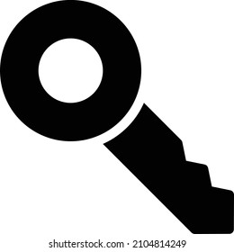 Key Vector illustration on a transparent background.Premium quality symmbols.Glyphs vector icon for concept and graphic design. 