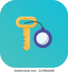 ilustración de vector clave en un fondo transparente.Símbolos de calidad premium.Icono plano de línea vector para el diseño de concepto y gráfico.
