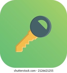 ilustración de vector clave en un fondo transparente.Símbolos de calidad premium.Icono plano de línea vector para el diseño de concepto y gráfico.
