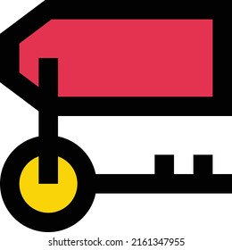 key  Vector illustration on a transparent background.Premium quality symmbols.Stroke vector icons for concept and graphic design.