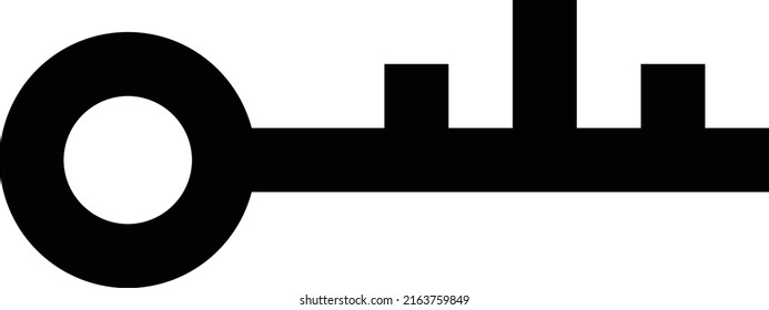 Key Vector illustration on a transparent background.Premium quality symbols.Glyphs vector icon for concept and graphic design.