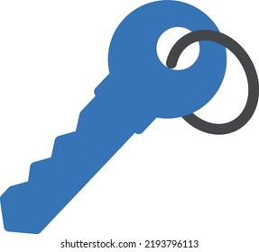 ilustración de vector clave en un fondo transparente. Símbolos de calidad superior. Iconos vectoriales de glifos para diseño de conceptos y gráficos.