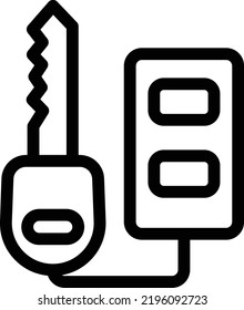 key Vector illustration on a transparent background. Premium quality symmbols. Thin line vector icons for concept and graphic design. 

