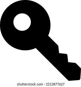 ilustración de vector clave en un fondo transparente. Símbolos de calidad superior. Iconos vectoriales de glifos para diseño de conceptos y gráficos. 

