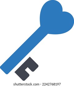 key Vector illustration on a transparent background. Premium quality symmbols. Glyphs vector icons for concept and graphic design. 

