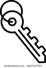 Key Vector Line Icon Design