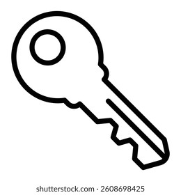 Key Vector Line Icon Design