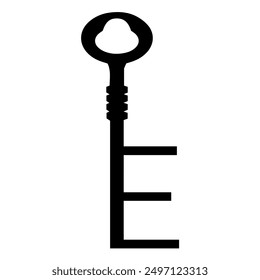 key vector lock element . key logo design