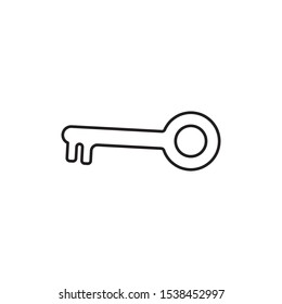 key vector on a white background