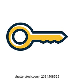 Key Vector Thick Line Filled Dark Colors Icons For Personal And Commercial Use.
