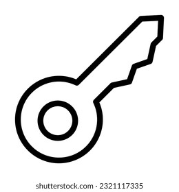 Key Vector Thick Line Icon For Personal And Commercial Use.
