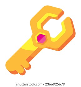 key video game arcade isolated icon
