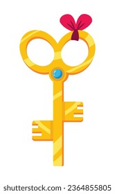 juego de video clave con icono aislado de arco
