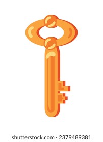 key video game with decorations vector isolated