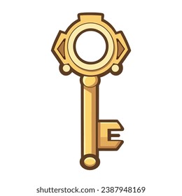 key video game retro isolated icon