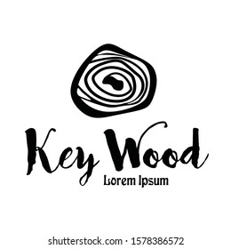 key wood, wood logo design vector inspiration