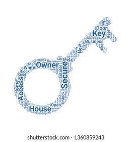 key word cloud. tag cloud about key.