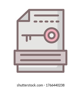 
Key wording Line Style vector icon which can easily modify or edit
