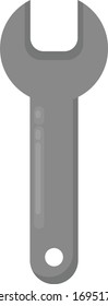 Key wrench, illustration, vector on white background