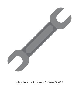 key wrench tool mechanic icon vector illustration design