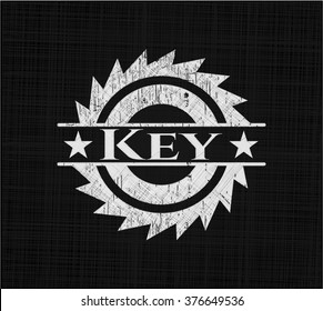 Key written on a blackboard