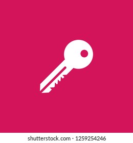 key2 icon vector. key2 sign on pink background. key2 icon for web and app
