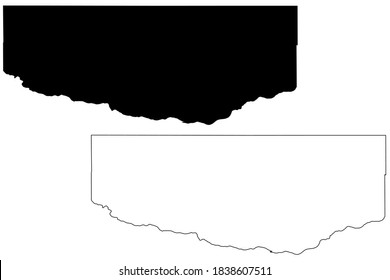 Keya Paha County, Nebraska (U.S. county, United States of America, USA, U.S., US) map vector illustration, scribble sketch Keya Paha map