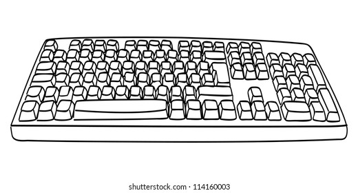 Best Sketch Drawing Of A Computer Keyboard for Girl