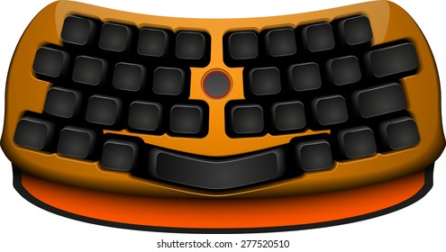 keyboard abstract vector illustration isolated eps 10 / keyboard